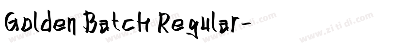 Golden Batch Regular字体转换